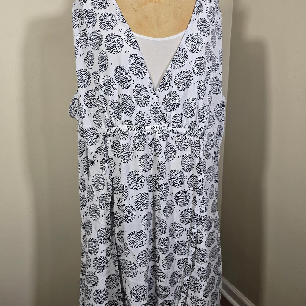 Ellos black and white long tunic size 34W
